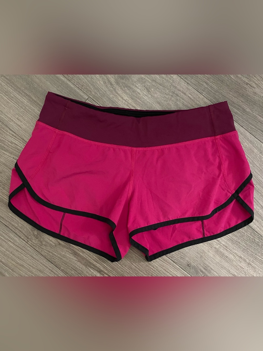 lululemon athletica Pink and Burgundy Athletic Shorts